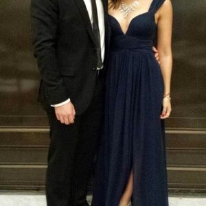 Bariano Ocean of Elegance Navy Blue Maxi Dress